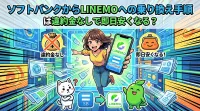 ソフトバンクからLINEMOへの乗り換え手順は違約金なしで即日安くなる？