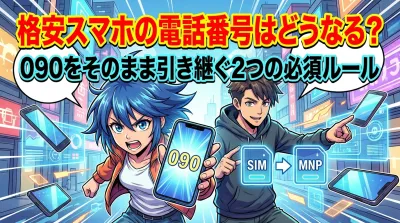 格安スマホの電話番号はどうなる？090をそのまま引き継ぐ2つの必須ルール