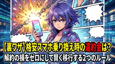 【裏ワザ】格安スマホ乗り換え時の違約金は？解約の損をゼロにして賢く移行する2つのルール