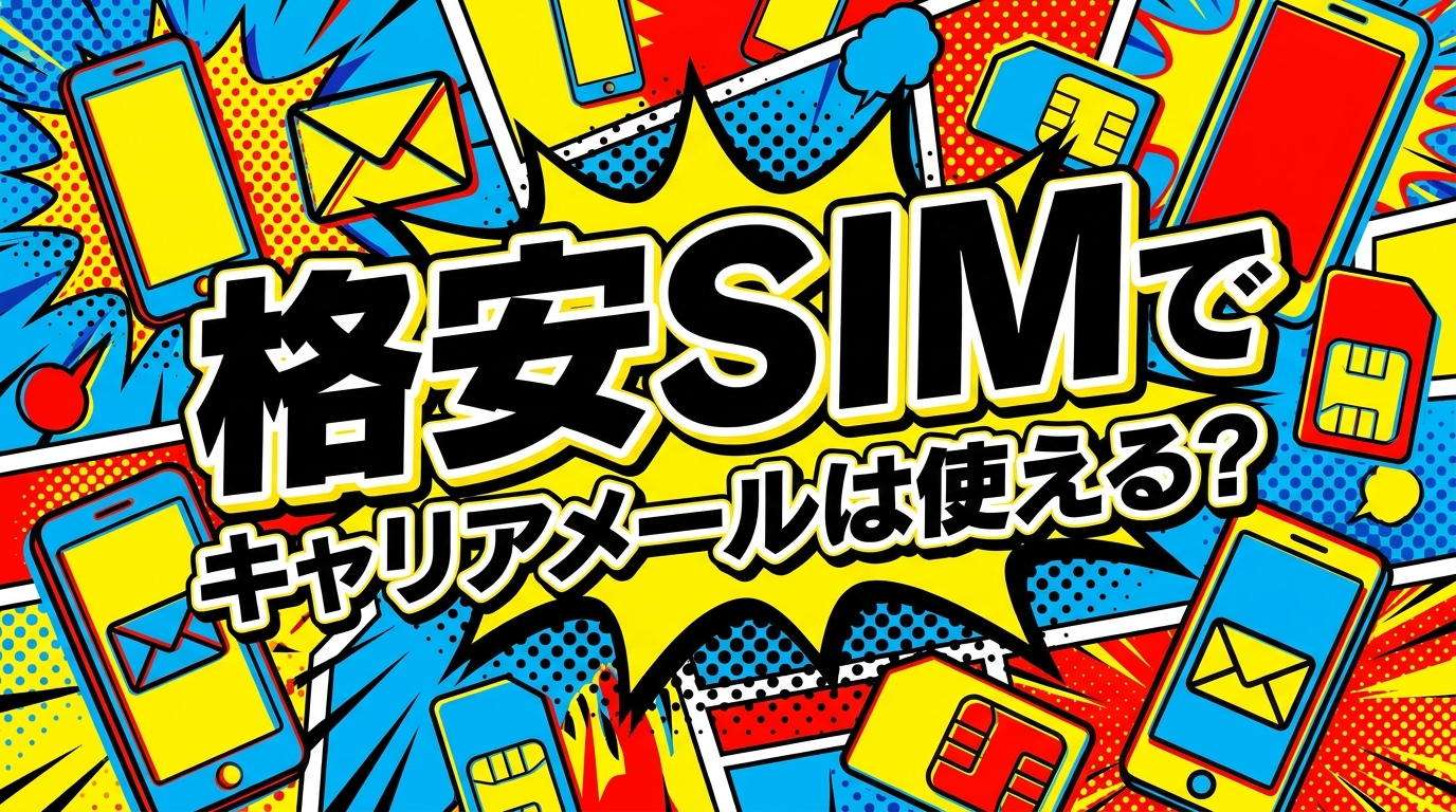 格安SIMでキャリアメールは使える？