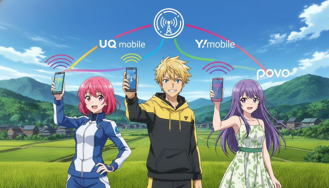 結論：田舎でも繋がりやすい格安スマホは「UQモバイル」「ワイモバイル」「povo」の3つです