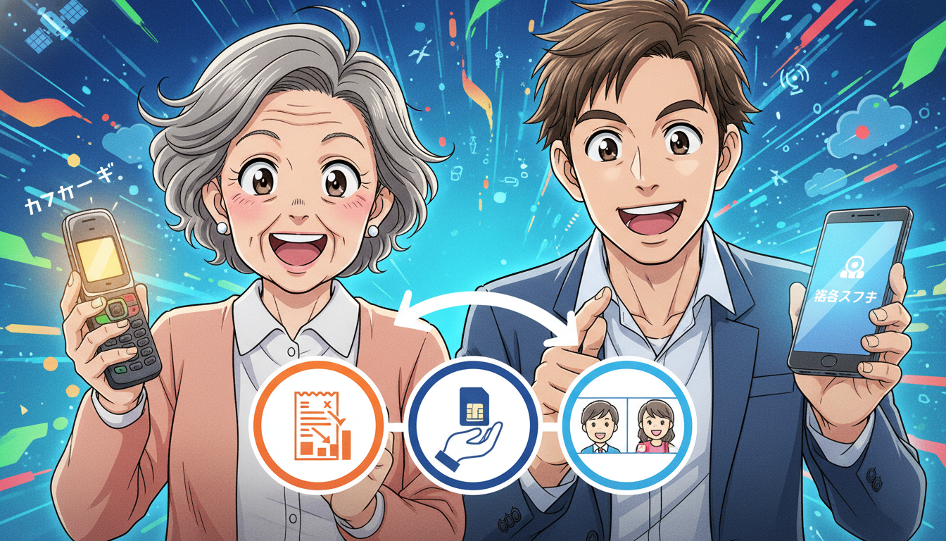 ガラケーから格安スマホへの乗り換えは「3つの手順」で完了する