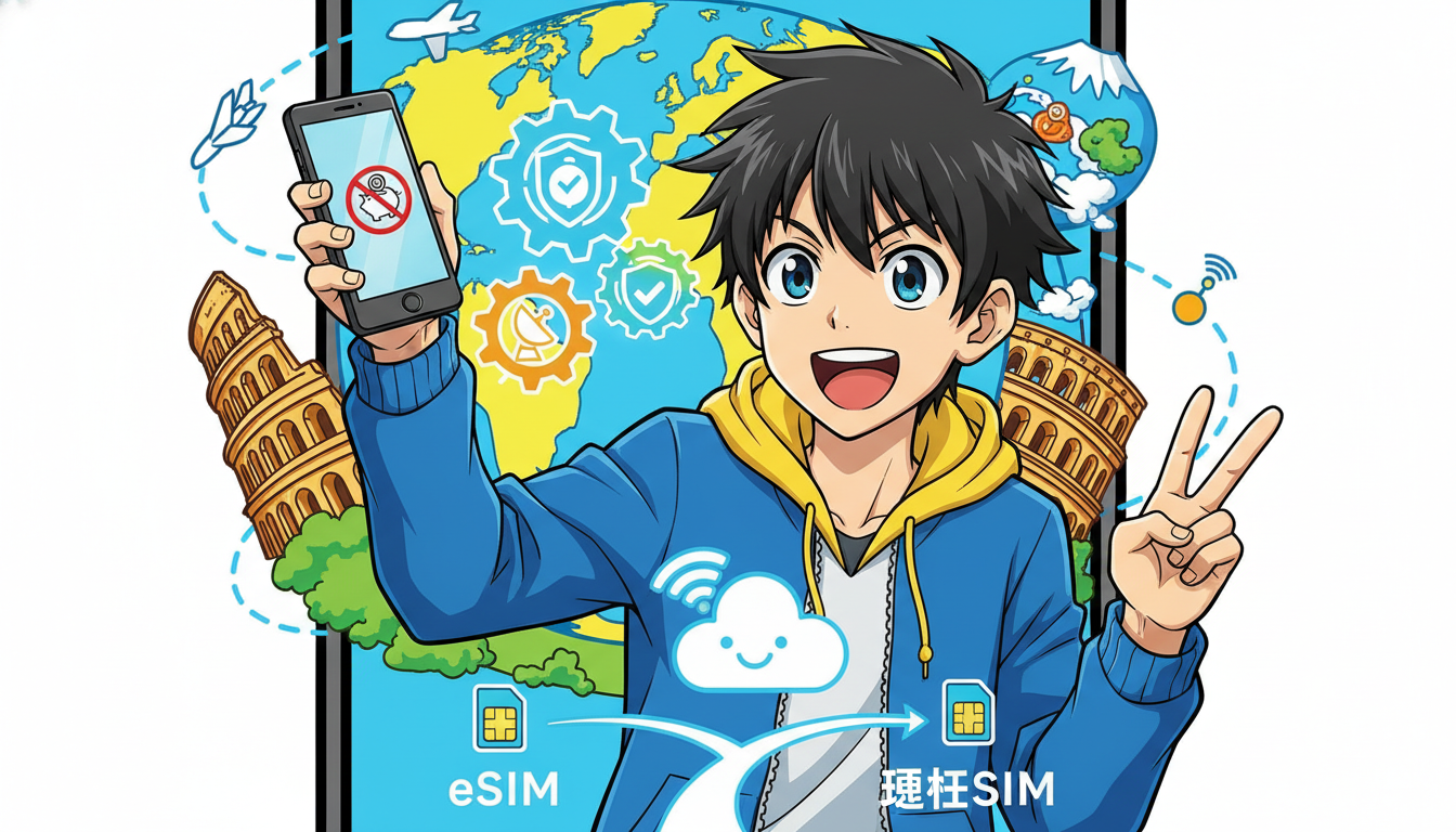 格安スマホの海外利用は「3つの設定」と「eSIMか現地SIM」で解決