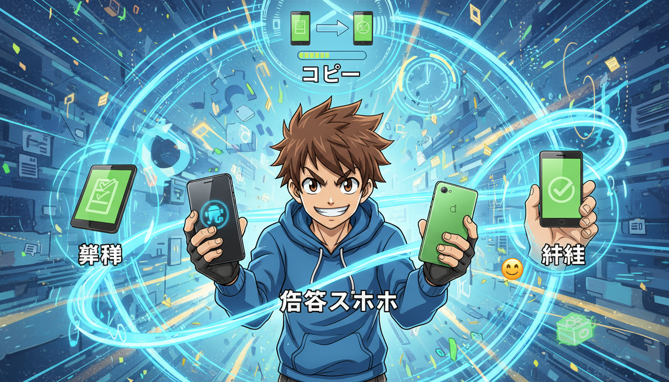 格安スマホへのデータ移行は「準備」「コピー」「仕上げ」の3ステップで完了