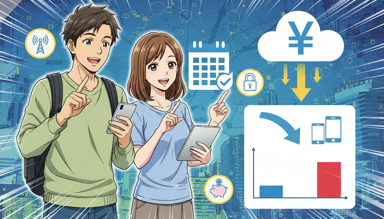 通信費を月5,000円安くする3つの秘策