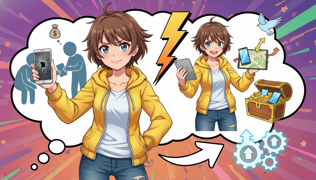 画面割れ端末をキャリア下取りに出すと損をしやすい理由