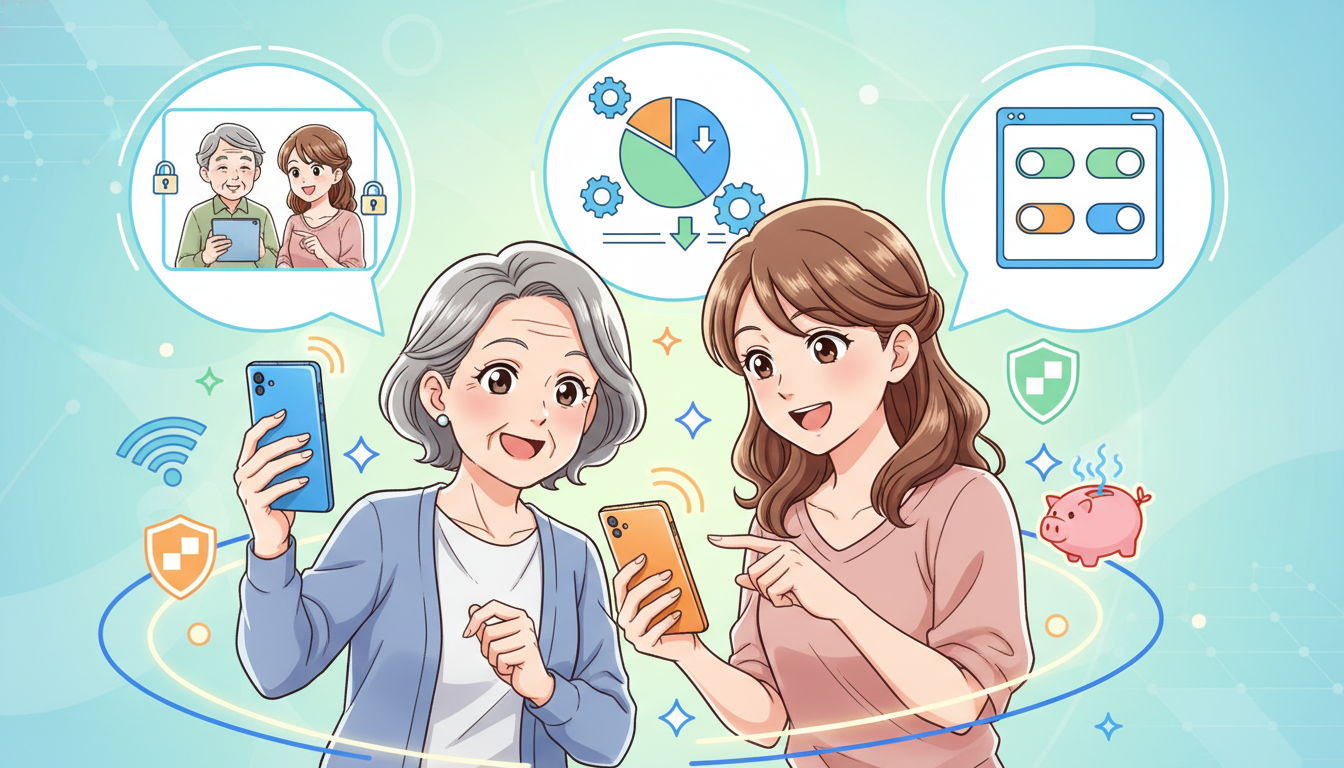 シニア向け格安スマホの選び方で押さえるべき5つのポイント