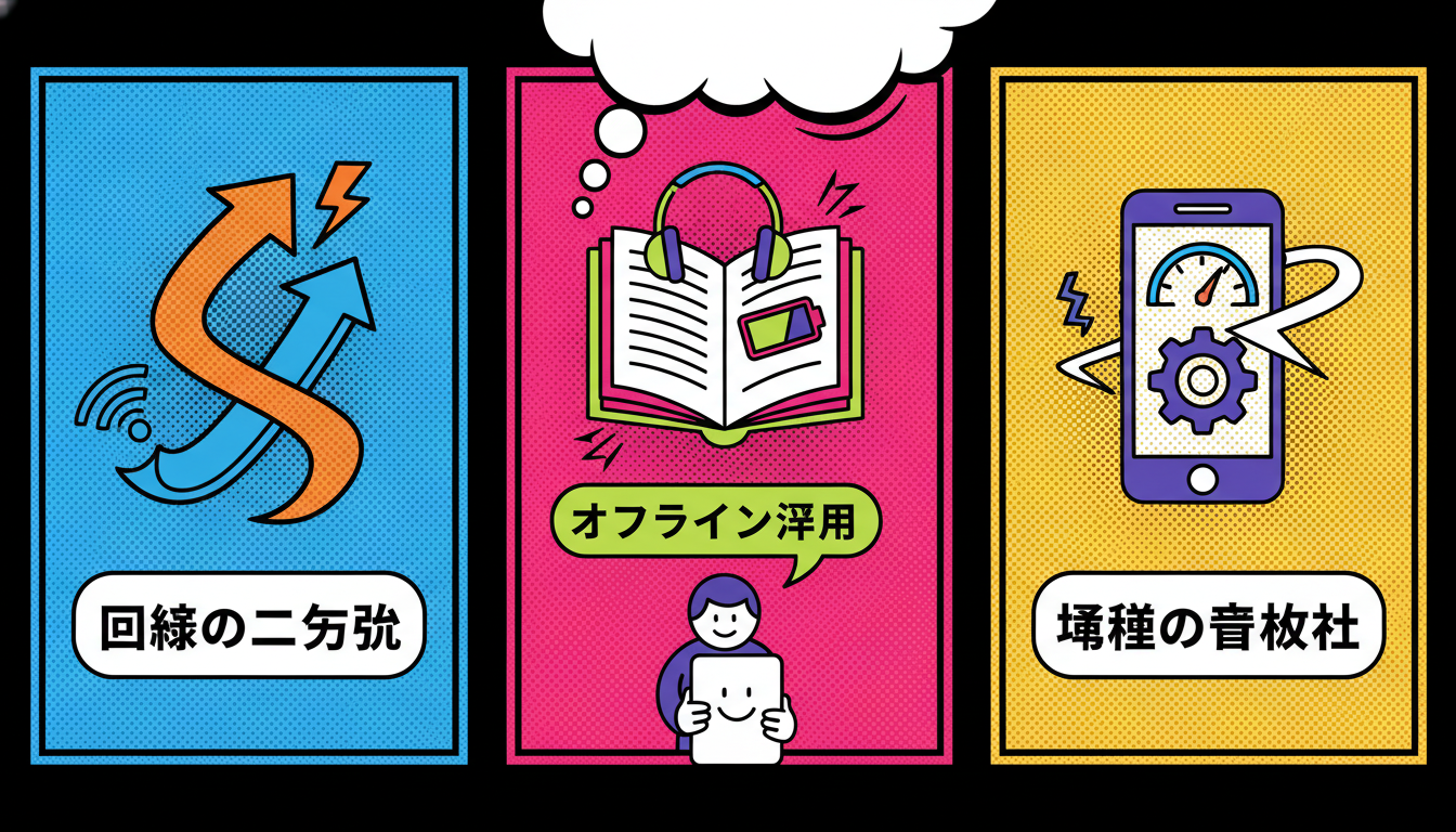 結論:格安SIMの昼休み問題は「回線の二刀流」「オフライン活用」「端末の最適化」で解決できる